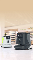 PUDU CC1 Pro Disc KI-nativer Scheuersaugroboter mittlerer Baugröße mit Scheibenbürsten
