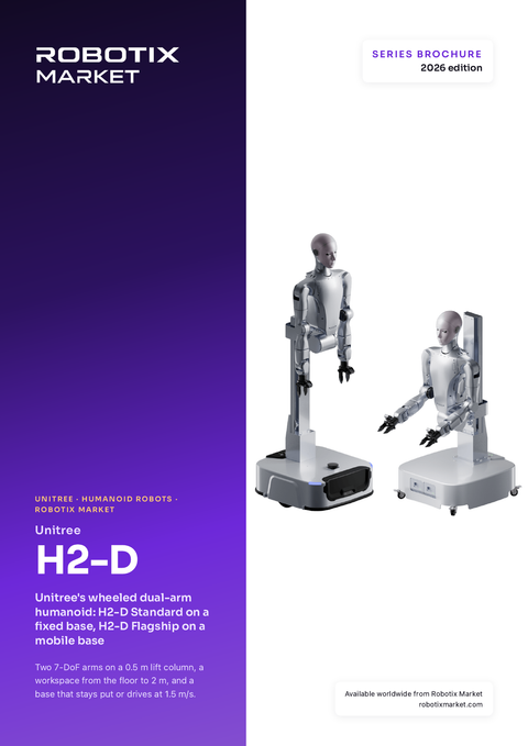 روبوت بشري ثنائي الذراع بقاعدة ثابتة Unitree H2-D Standard – كتيب المنتج